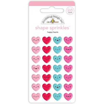 Doodlebugs Lots Of Love Sticker - Happy Hearts